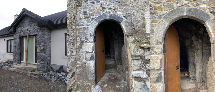 Custom Stone Entrance Design